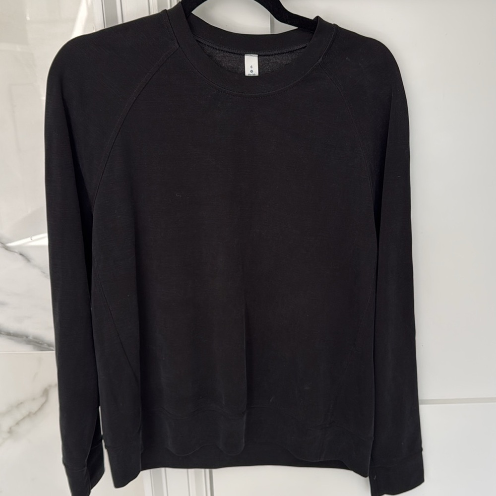 Lululemon the Lab Black Crew Neck Sweatshirt
